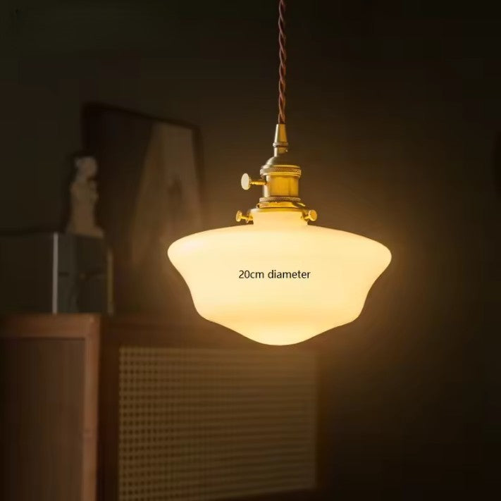 Japanse Glazen Hanglamp – Minimalistisch Nordic Design – LED E27 – Verstelbaar Snoer 200 cm – Sfeervolle Interieurverlichting
