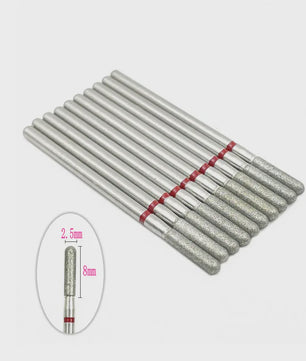 10x Diamant Freesbits Set - 2.35mm Schacht voor Tandheelkunde & Nagelstyling