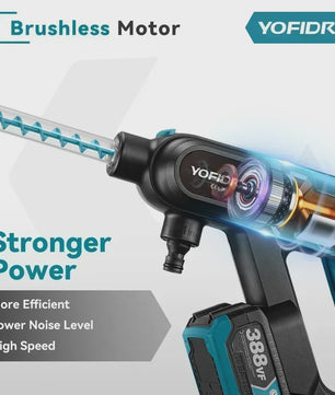 YOFIDRA 220Bar Accu Hogedruk Autowas Spuitpistool - Borstelloze Motor, 3 standen, voor Makita 21V Batterij