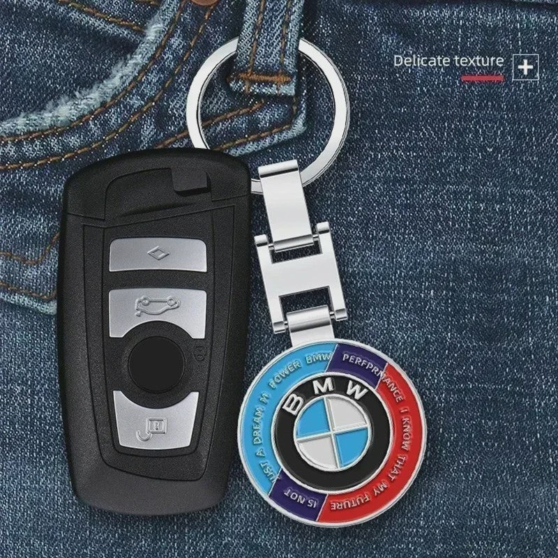 Metalen 3D BMW Autosleutelhanger Ring met Embleem - Auto Accessoires