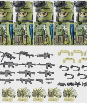 Bouwstenen Militaire Special Forces Commando Figuren met Wapens