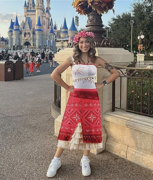 Moana Kostuum Jurk Dames - Ocean Adventure Cosplay Outfit