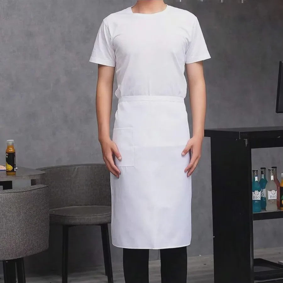 Professionele Zwarte Halfschort Keukenschort voor Chefs en Horeca Personeel