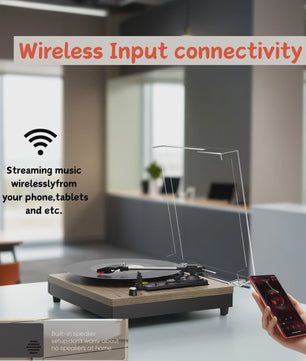 MAIO Draagbare Platenspeler met Ingebouwde Speakers en 3 Snelheden