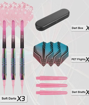 Set Professionele Soft Darts met Plastic Tips voor Elektronische Dartborden
