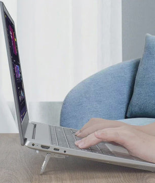2x Mini Opvouwbare Laptopstandaard - Draagbaar, Verstelbaar & Zelfklevend voor Betere Houding