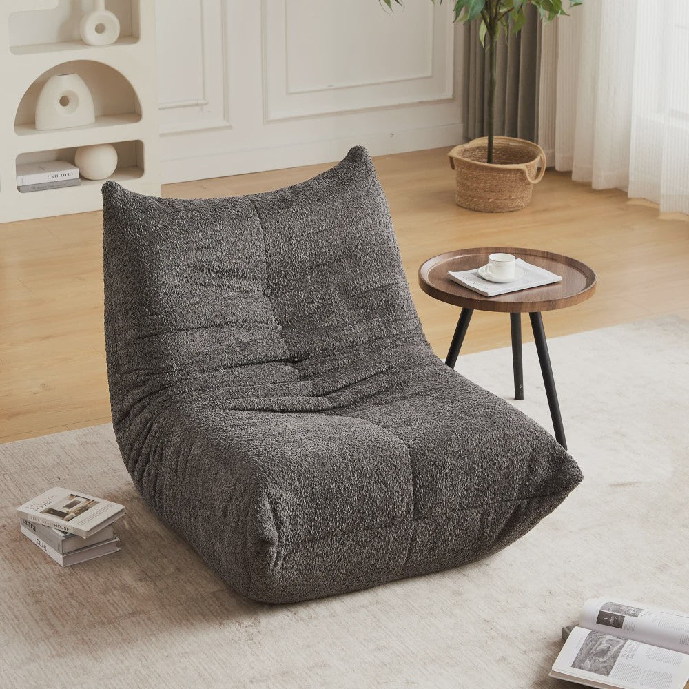 Moderne Chenille Togo Fauteuil - Comfortabele Lounge Stoel met Memory Foam