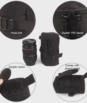 Draagbare Cameratas voor Lenzen - Beschermende Pouch voor DSLR/Mirrorless Camera Accessoires
