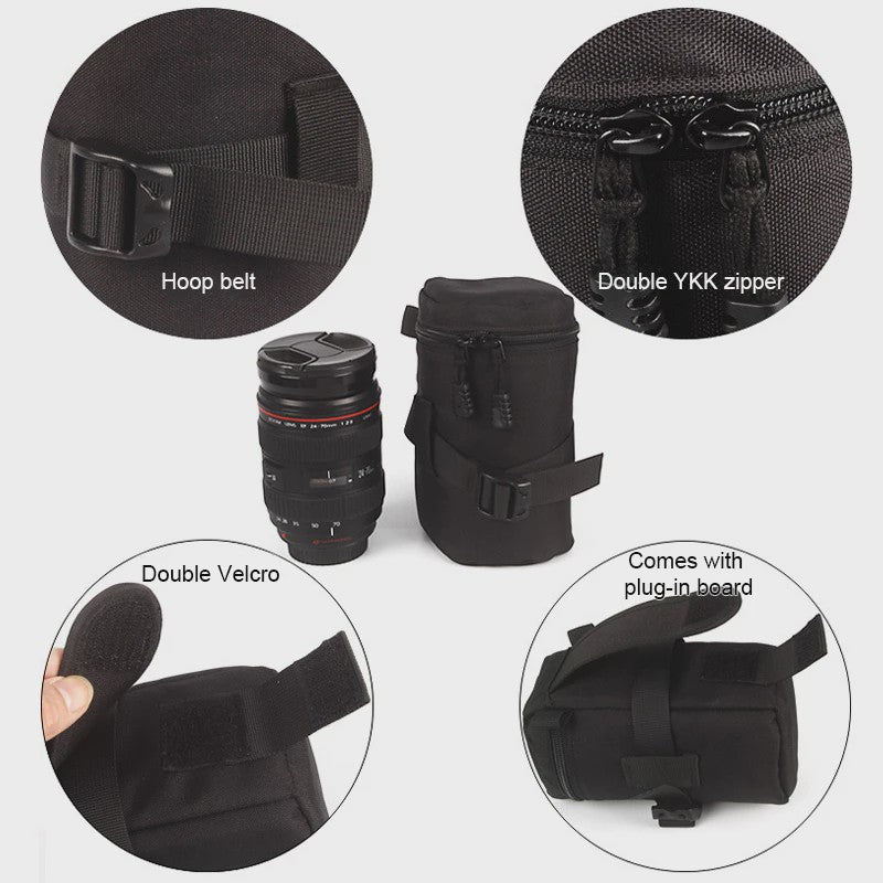 Draagbare Cameratas voor Lenzen - Beschermende Pouch voor DSLR/Mirrorless Camera Accessoires