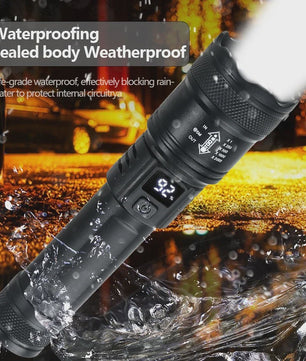 Krachtige LED Zaklamp 2000LM met USB Opladen & Batterij Indicator - Ideaal voor Camping & Noodgevallen
