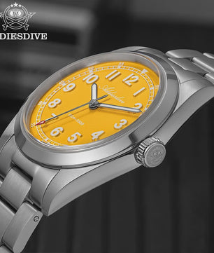 ADDIESDIVE Luxe Heren Quartz Horloge - 100m Waterdicht, Saffierglas & BGW9 Lume (AD2521)