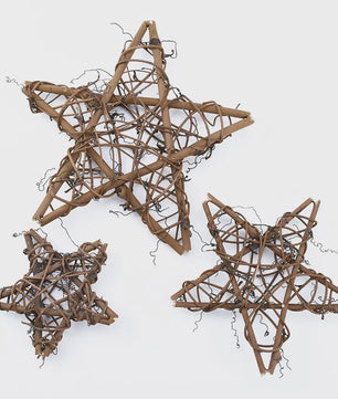 Handgemaakte Rotan Ster Krans Decoratie - 10/15/20cm - Kerst & Bruiloft