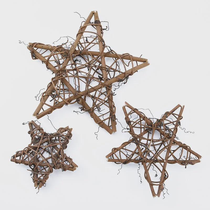 Handgemaakte Rotan Ster Krans Decoratie - 10/15/20cm - Kerst & Bruiloft