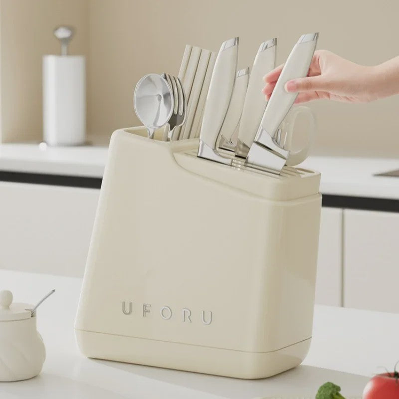 Multifunctionele Messenhouder & Keuken Organizer - Stijlvol en Praktisch