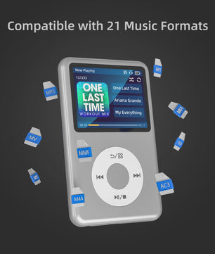 INNIOASIS Y1 MP3 Speler met Bluetooth, 64GB - Draagbare Muziek & Video Speler