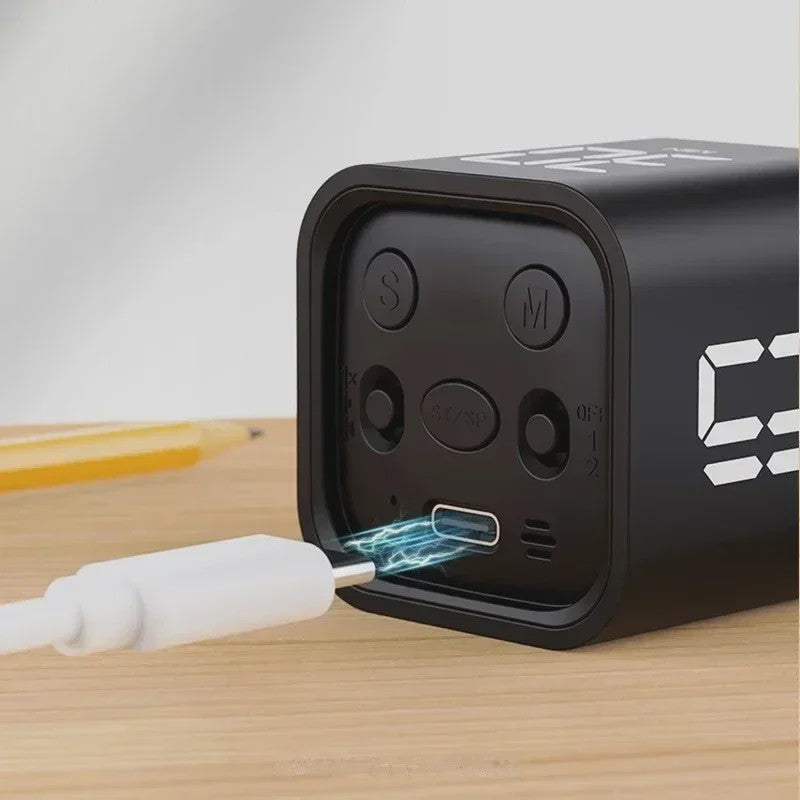 Slimme Kubus Timer met LED Display en Gravity Sensor - Perfect voor Studie, Werk en Koken
