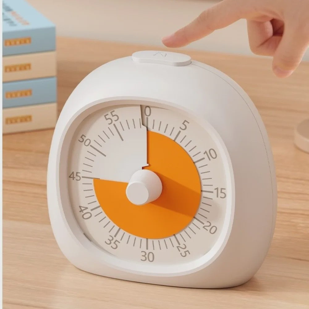 Visuele Timer 60 Minuten - Stille Tijdmanagement Hulp voor Kinderen & Keuken