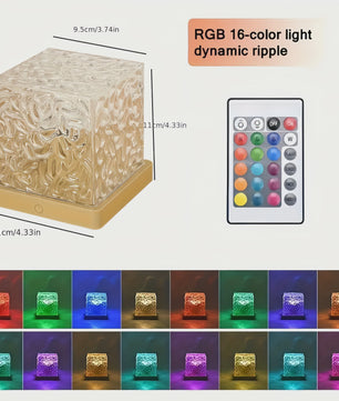 Dynamische Water Rimpel Projector Lamp - 16 Kleuren & Afstandsbediening voor Sfeervolle Decoratie