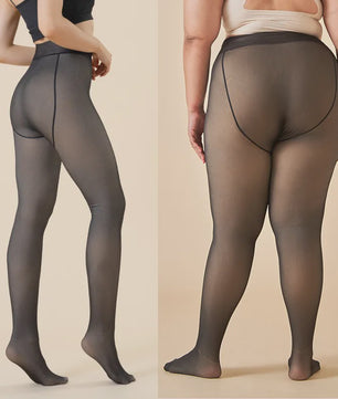 Dikke Thermische Panty - Warm, Sexy & Transparant met Hoge Taille