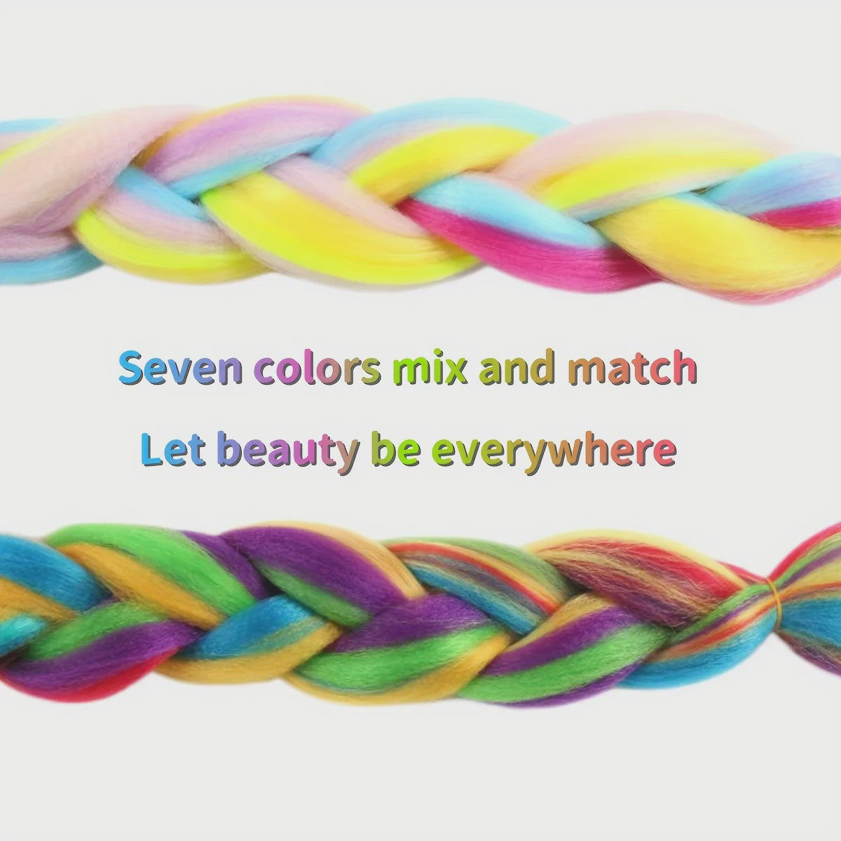 3x Jumbo Braids Haar Extensions - 24 Inch Synthetisch Vlecht Haar in 4 Kleuren voor Kinderen & Volwassenen