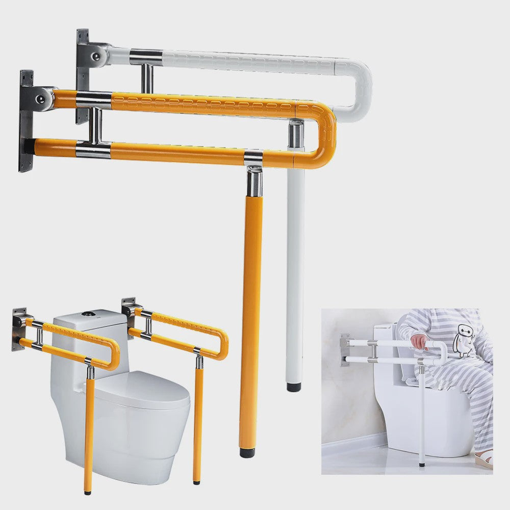 Klapbare Toiletsteun RVS - Wandmontage - Antislip Handgreep