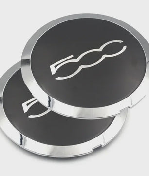 Set Naafdoppen Velgen 500 Logo voor Fiat 500 - 4 Stuks