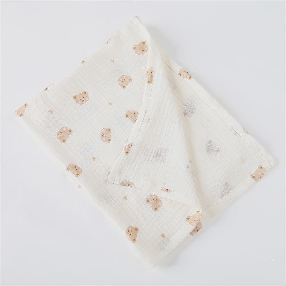 80x65cm Muslin Baby Swaddle Deken - Zacht Katoen voor Newborns, Kinderwagens & Dutjes