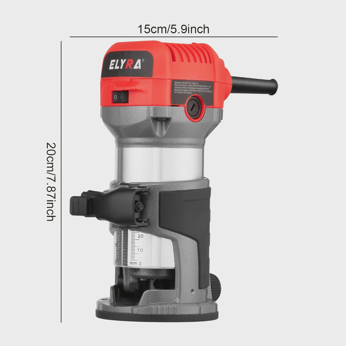 Elektrische Handfrees 710W - Variabele Snelheid & 5 Bitjes voor Houtbewerking