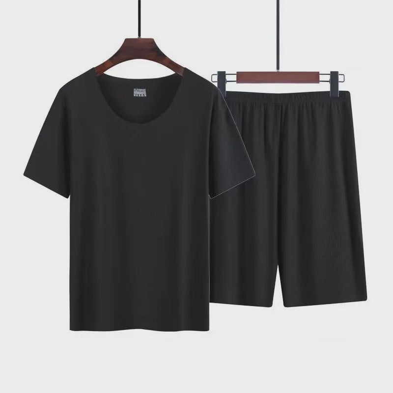 Heren Pyjama Set: IJssilke Korte Mouw & Short - Zomer Comfort