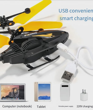Inductie Helikopter Speelgoed met Afstandsbediening - Vliegend Cadeau voor Jongens en Meisjes