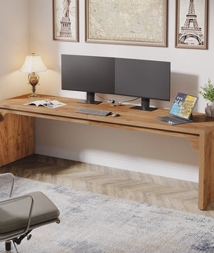 Dubbel Bureau 180cm Breed - Ruim Werkbureau voor Kantoor of Thuis - PC Tafel - Eettafel