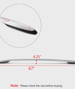 Aluminium Dakdragers Rails voor Toyota RAV4 (2013-2019) - Zilver