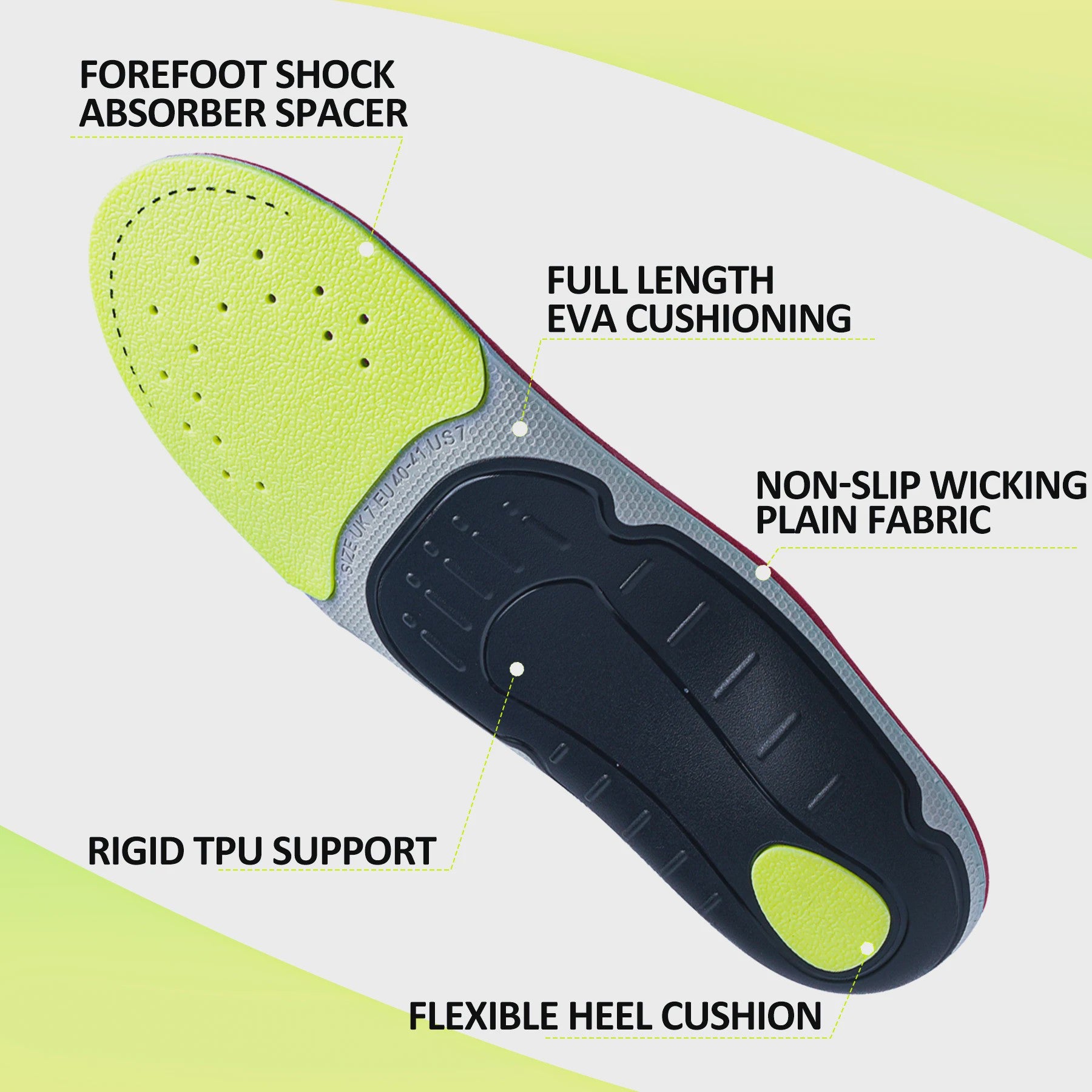 Orthopedische Inlegzolen voor Hoge Boog, Platte Voet & Pijnverlichting - Unisex