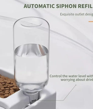 Automatische Dubbele Voer- en Drinkbak voor Huisdieren met Waterreservoir