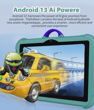 7 Inch Kinder Tablet PC - Android 13, 4GB RAM, 64GB ROM, Educatief & Leerzaam