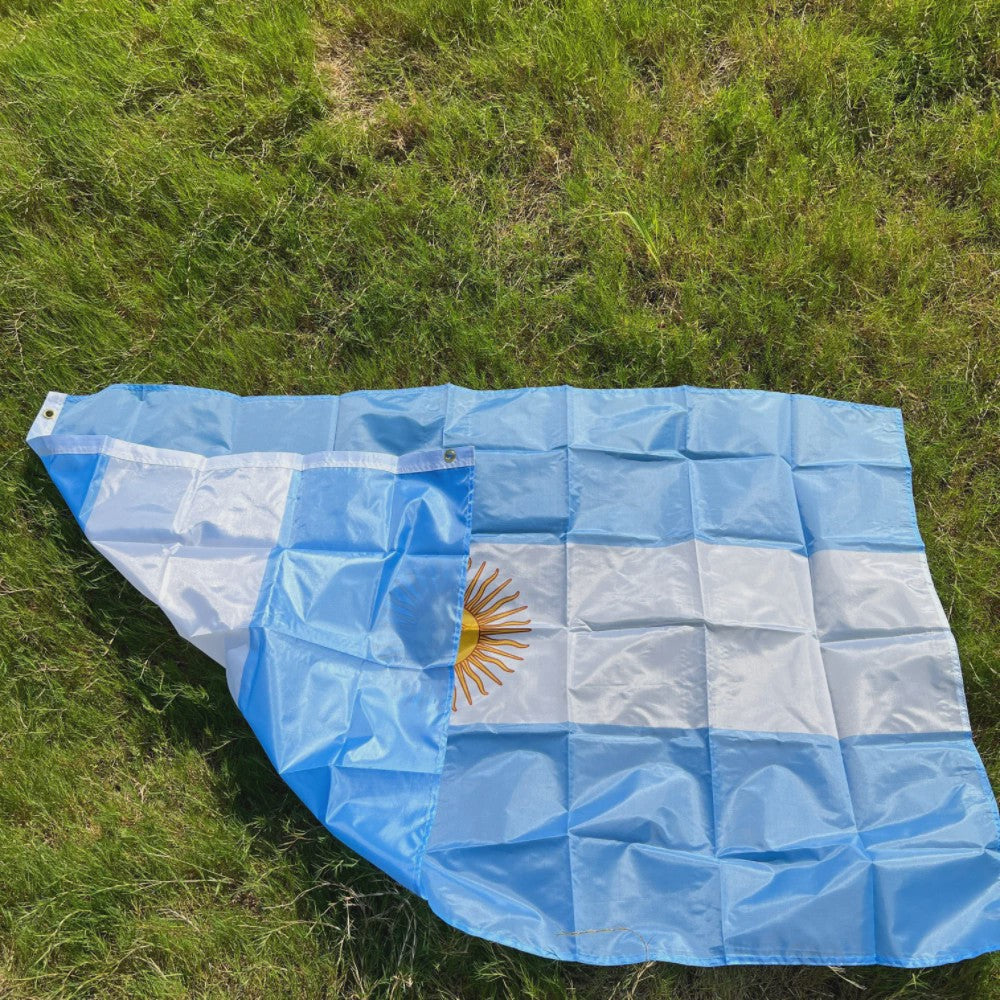 Argentijnse Vlag 90x150cm - Duurzaam Polyester met Zon van Mei