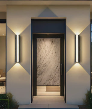 Moderne Waterdichte LED Buitenmuurverlichting - Lange Strip Aluminium IP65