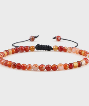 Natuurlijke 4mm Kralen Armbanden - Agate & Onyx - Yoga, Gebed & Stijlvol