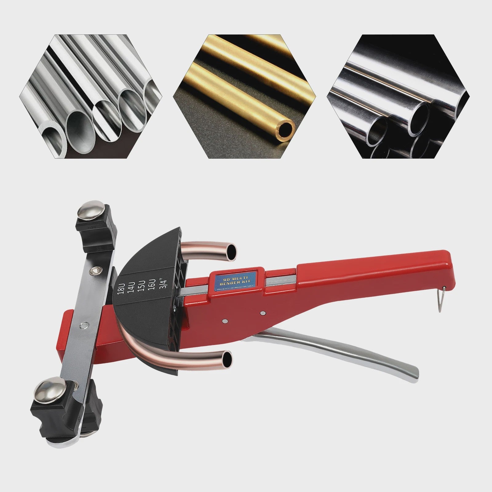 Handmatige Buisbuigmachine CT-999 - Ratel & Omkeerbaar voor Koper & Aluminium (6-22mm)