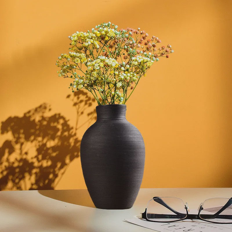 Moderne Keramische Vaas - Scandinavisch Design voor Woonkamer Decoratie