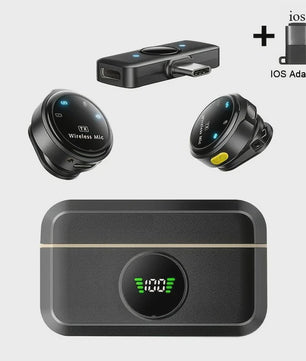 Draadloze Lavalier Microfoon met Noise Cancelling voor Telefoon, iPhone, Laptop - Ideaal voor Video-opnames en Vergaderingen