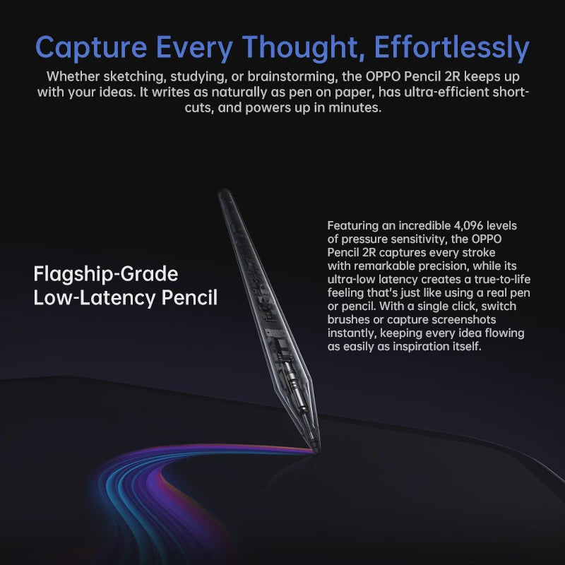 OPPO Pad 5 Zwart 12.1" 2.8K WiFi Tablet - 8GB RAM, 128GB Opslag, 10050mAh Batterij