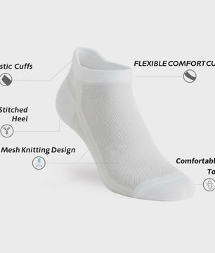 10/20 Paar Heren Enkel Sokken - Ademend Mesh, Sport & Casual, Zomer