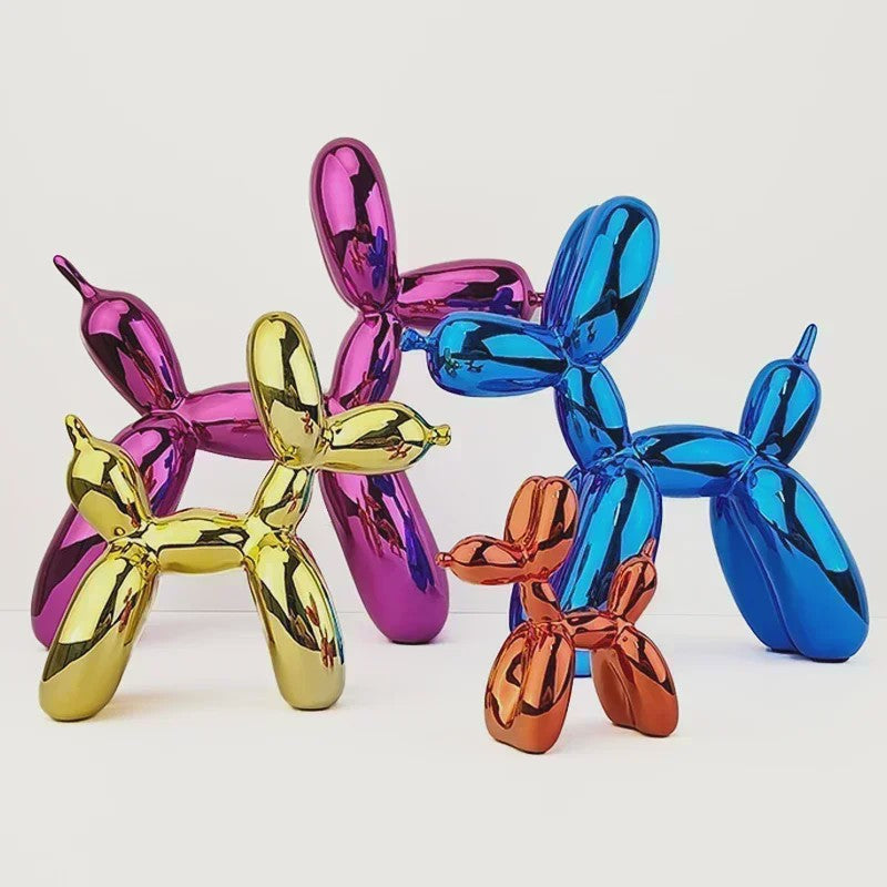 Glanzende Ballonhond Sculptuur - Stijlvolle Decoratie voor Huis & Kantoor