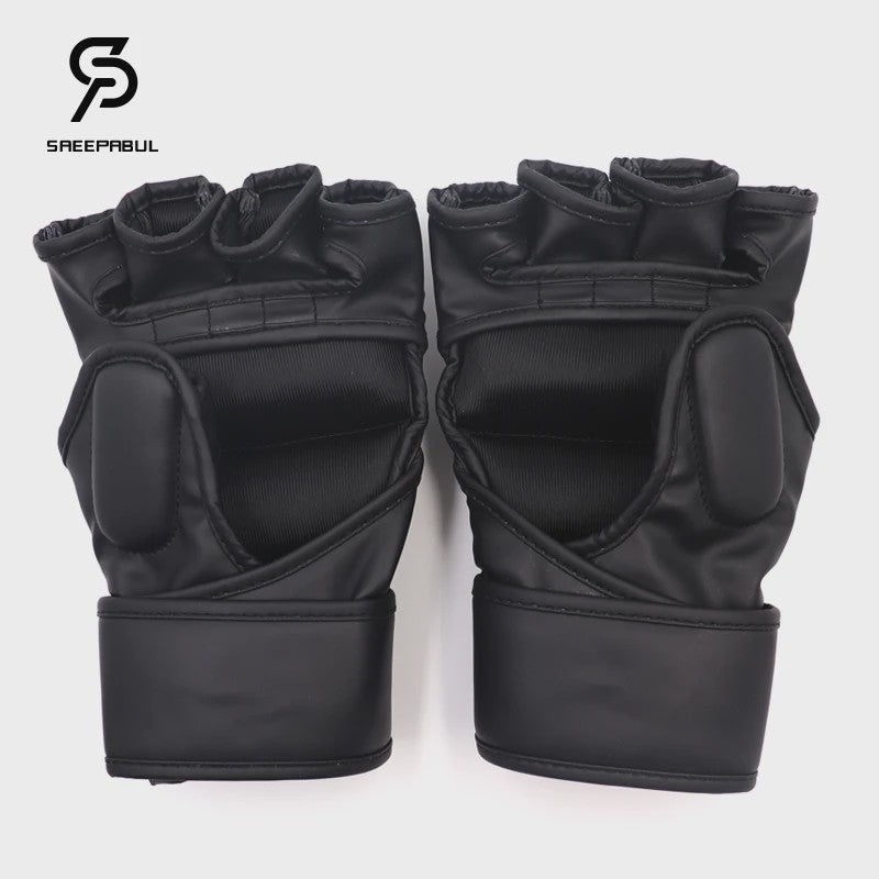 Professionele MMA Half-Finger Vechtsport Handschoenen - Dikke Vulling voor Boksen, Sanda & Training