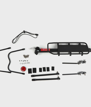 Aluminium Fietscarrier Zwart - Robuuste Bagagedrager Achter voor Fietsen