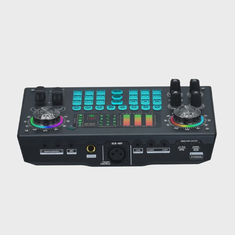 Professionele Mixer Soundcard voor Live Streaming en E-commerce