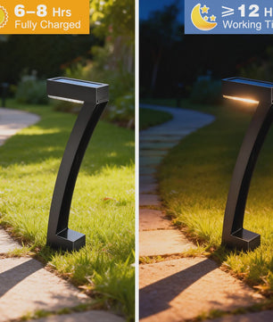 Moderne Solar Tuinverlichting 7-Vorm - Waterdicht IP65 - Automatisch AAN/UIT