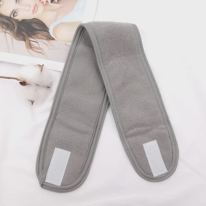 Verstelbare Make-up Haarband - Zachte Badstof Hoofdband voor Gezichtsreiniging & Yoga