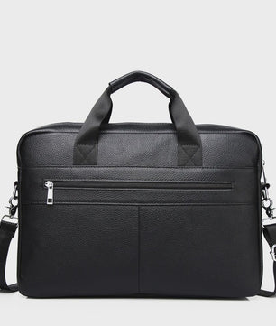 Luxe Leren Aktetas voor Heren - 15 Inch Laptoptas van Echt Leer